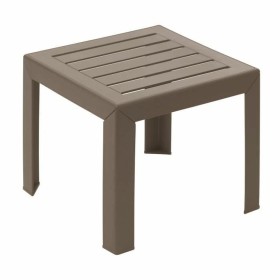 Table d'appoint Grosfillex Taupe Résine Plastique 40 x 40 x 35 cm de Grosfillex, Tables de service - Réf : S71000791, Prix : ...