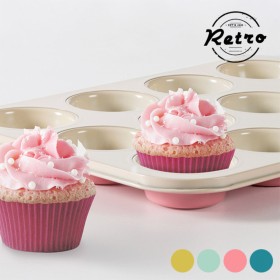 Stampo per Cupcake Retro di BigBuy Cooking, Piatti e teglie - Rif: B1020234, Prezzo: 5,28 €, Sconto: %