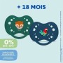 Sucette Dodie + 18 Mois Bleu (6 Pièces) de Dodie, Tétines et anneaux de dentition - Réf : S71000979, Prix : 34,88 €, Remise : %