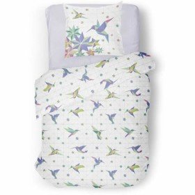 Bettbezug-Set Roupillon Birdie 140 x 200 cm Blau 2 Stücke von Roupillon, Bettbezüge - Ref: S71001165, Preis: 32,96 €, Rabatt: %