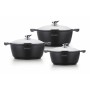 Pot with Glass Lid Royalty Line RL-BS1006 Black 6 Pieces by Royalty Line, Frying pan and saucepan sets - Ref: D0600103, Price...