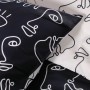 Duvet cover set TODAY faces Black 220 x 240 cm 3 Pieces by TODAY, Quilts and quilt covers - Ref: S71001230, Price: 41,19 €, D...