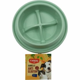 Ciotola ad Alimentazione Lenta per Animali Domestici Tyrol Verde Plastica Ø 15 cm 500 ml di Tyrol, Piatti - Rif: S71001249, P...