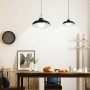 Candeeiro de teto Lumisky WAREN Preto Metal Moderno de Lumisky, Iluminação suspensa - Ref: S71001472, Preço: 67,81 €, Descont...