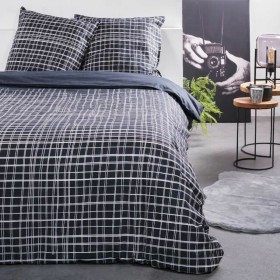 Duvet cover set Hosteline VEGAS Light mauve Double 3 Pieces | Tienda24 - Global Online Shop Tienda24.eu