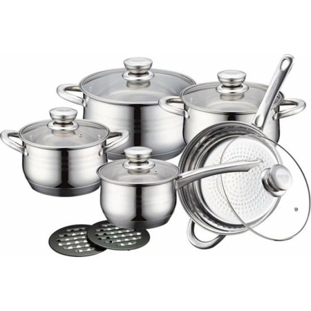 Cookware Royalty Line 1232 Steel 12 Pieces by Royalty Line, Frying pan and saucepan sets - Ref: D0600121, Price: 66,78 €, Dis...