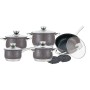 Batterie de Cuisine Royalty Line 1232 Noir Acier 12 Pièces de Royalty Line, Jeux de casseroles et de poêles - Réf : D0600124,...