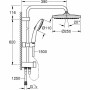 Colonne de douche Grohe Vitalio Start System 250 Plastique de Grohe, Robinets de douche et baignoires - Réf : S71003053, Prix...