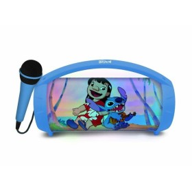 Altoparlante Bluetooth con Microfono Karaoke Lexibook Stitch Disney Azzurro di Lexibook, Altoparlanti portatili e altoparlant...