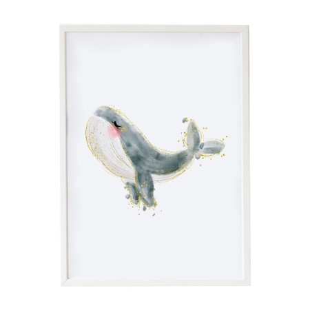 Painting Crochetts Multicolour MDF Wood 33 x 43 x 2 cm Whale by Crochetts, Wall Décor - Ref: D1615562, Price: 34,50 €, Discou...