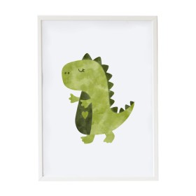 Cuadro Crochetts Multicolor Madera MDF 33 x 43 x 2 cm Dinosaurio de Crochetts, Decoración de pared - Ref: D1615571, Precio: 3...