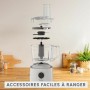 Food Processor Moulinex White 800 W | Tienda24 - Global Online Shop Tienda24.eu