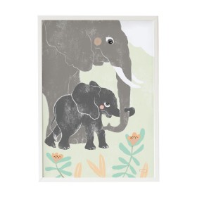 Quadro Crochetts Multicolore Legno MDF 33 x 43 x 2 cm Elefante di Crochetts, Decorazioni a parete - Rif: D1615583, Prezzo: 34...