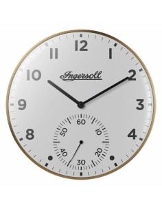 Wall Clock Home ESPRIT White Crystal MDF Wood 32 x 4,5 x 32 cm (2 Units) | Tienda24 Tienda24.eu