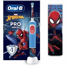 Spazzolino da Denti Elettrico Oral-B D100 KIDS Azzurro Multicolore di Oral-B, Cure per i denti per bambini - Rif: S71004140, ...