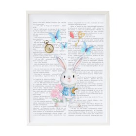 Cadre Crochetts Alice Multicouleur Bois MDF 33 x 43 x 2 cm Lapin de Crochetts, Décoration murale - Réf : D1615594, Prix : 34,...