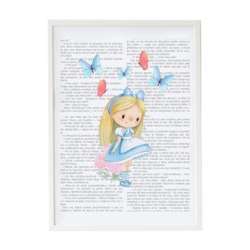 Painting Crochetts Alice Multicolour MDF Wood 33 x 43 x 2 cm Girl by Crochetts, Wall Décor - Ref: D1615597, Price: 34,50 €, D...