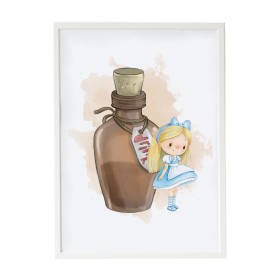 Painting Crochetts Alice Multicolour MDF Wood 33 x 43 x 2 cm Girl by Crochetts, Wall Décor - Ref: D1615598, Price: 34,50 €, D...