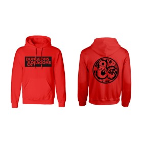 Felpa con Cappuccio Unisex Dungeons & Dragons Logo Rosso di Dungeons & Dragons, Felpe - Rif: D0800423, Prezzo: 47,11 €, Scont...