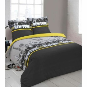 Parure de couette Vision NEW YORK Jaune de Vision, Couettes et housses de couette - Réf : S71004379, Prix : 45,87 €, Remise : %