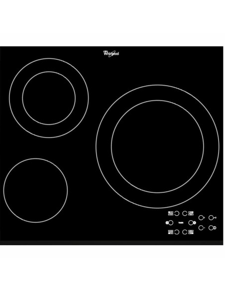 Glass-Ceramic Hob Whirlpool Corporation AKT807BF 58 cm 5600 W | Tienda24 Tienda24.eu