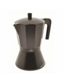 Cafetera Italiana JATA CFI9 Negro Aluminio (9 Tazas) | Tienda24 Tienda24.eu