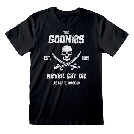 Camiseta de Manga Corta The Goonies Never Say Die Negro Unisex de The Goonies, Camisetas - Ref: D0800428, Precio: 23,79 €, De...