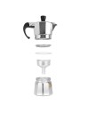 Cafetière Italienne Orbegozo KF 100 1T Argenté Aluminium (1 Tasse) | Tienda24 Tienda24.eu