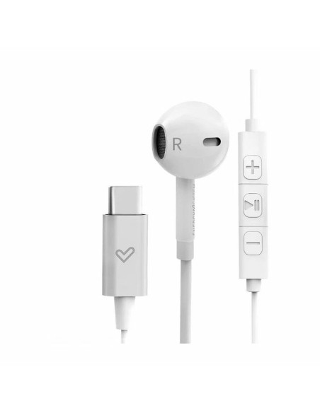 Auriculares con Micrófono Energy Sistem 448999 USB-C Blanco | Tienda24 Tienda24.eu