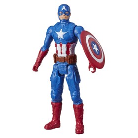 Statuetta Articolata Hasbro Titan Hero Captain America 30 cm di Hasbro, Accessori per case delle bambole - Rif: S71008650, Pr...