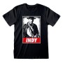 Maglia a Maniche Corte Indiana Jones Indy Nero Unisex di Indiana Jones, T-shirt - Rif: D0800432, Prezzo: 23,79 €, Sconto: %