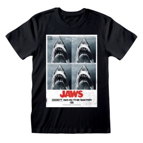 Short Sleeve T-Shirt Jaws Don´t Go In The Water Black Unisex by Jaws, T-Shirts - Ref: D0800433, Price: 23,79 €, Discount: %