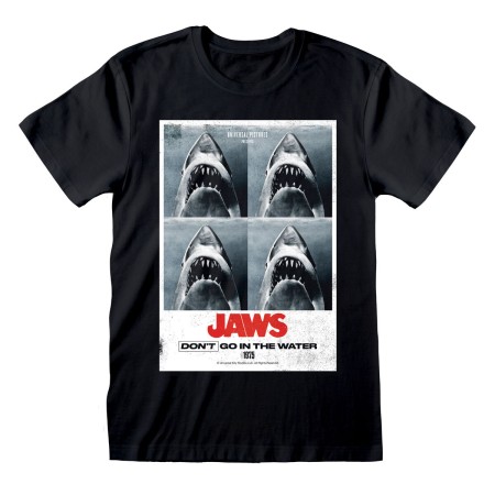 Camiseta de Manga Corta Jaws Don´t Go In The Water Negro Unisex de Jaws, Camisetas - Ref: D0800433, Precio: 23,79 €, Descuent...