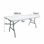 Table Piable Métal Plastique 180 x 75 x 74 cm de BigBuy Home, Tables de jardin - Réf : S7103576, Prix : 75,73 €, Remise : %