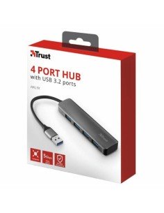 Hub USB Nilox NXHUBUSBC03 Schwarz | Tienda24 Tienda24.eu