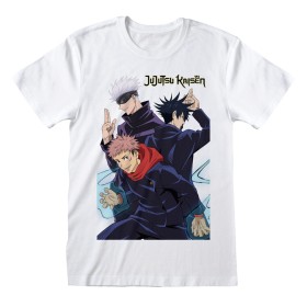 T shirt à manches courtes Jujutsu Kaisen Trio Blanc Unisexe de Jujutsu Kaisen, T-shirts - Réf : D0800435, Prix : 23,79 €, Rem...