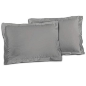 Pillowcase Lovely Home 100% cotton Light grey 50 x 70 cm by Lovely Home, Sheets and pillowcases - Ref: S7105239, Price: 22,88...