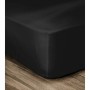 Fitted sheet Lovely Home Black 160 x 200 cm by Lovely Home, Sheets and pillowcases - Ref: S7105364, Price: 26,05 €, Discount: %