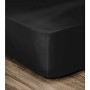 Fitted bottom sheet Lovely Home Black 140 x 190 cm by Lovely Home, Sheets and pillowcases - Ref: S7105463, Price: 25,16 €, Di...