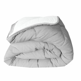 Duvet Abeil Double bed White Grey 240 x 260 cm by Abeil, Quilts and quilt covers - Ref: S7105508, Price: 57,23 €, Discount: %