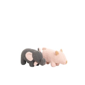 Peluche Crochetts Bebe Cinzento Elefante Porco 30 x 13 x 8 cm 2 Peças de Crochetts, Animais e figuras - Ref: D1615665, Preço:...