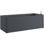 Self-watering planter Stefanplast Natural Delux Rectangular Anthracite 100 x 43 x 33 cm by Stefanplast, Window Boxes - Ref: S...