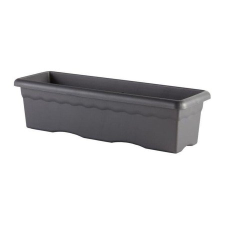 Pot Plastiken Gris Anthracite Plastique Rectangulaire 60 x 33 cm 54 x 27 x 28 cm | Tienda24 - Global Online Shop Tienda24.eu