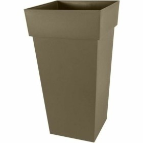 Plant pot EDA XXL Tuscany Taupe polypropylene Squared 43,3 x 43,3 x 80 cm by EDA, Flower Pots - Ref: S7106259, Price: 62,34 €...