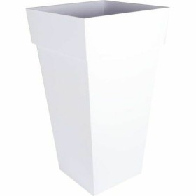 Plant pot EDA 13639 White polypropylene Plastic Squared 43,3 x 43,3 x 80 cm by EDA, Flower Pots - Ref: S7106314, Price: 62,79...