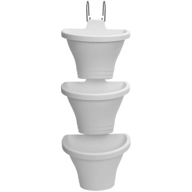 Plant pot Elho 472112415000 White Rectangular Modern Ø 26,7 x 29,7 cm by Elho, Flower Pots - Ref: S7106344, Price: 34,23 €, D...