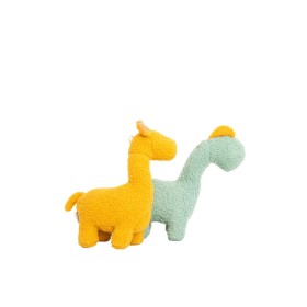 Fluffy toy Crochetts Bebe Yellow Dinosaur Giraffe 30 x 24 x 10 cm 2 Pieces by Crochetts, Animals and figures - Ref: D1615667,...