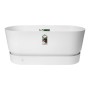 Plant pot Elho Terrase 80 Wheels 35 x 78 x 34 cm White by Elho, Flower Pots - Ref: S7106354, Price: 79,69 €, Discount: %