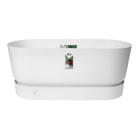 Vaso Elho Terrase 80 Wheels 35 x 78 x 34 cm Branco de Elho, Vasos para flores - Ref: S7106354, Preço: 79,69 €, Desconto: %