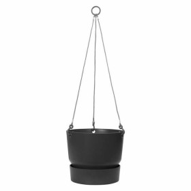 Plant pot Elho Outdoor Ø 23,9 x 20,3 cm Black Plastic by Elho, Flower Pots - Ref: S7106358, Price: 31,65 €, Discount: %